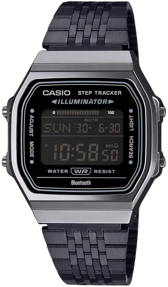 Main image of Casio Vintage Digital Smartphone Link Casual Quartz Unisex Watch ABL-100WEGG-1B