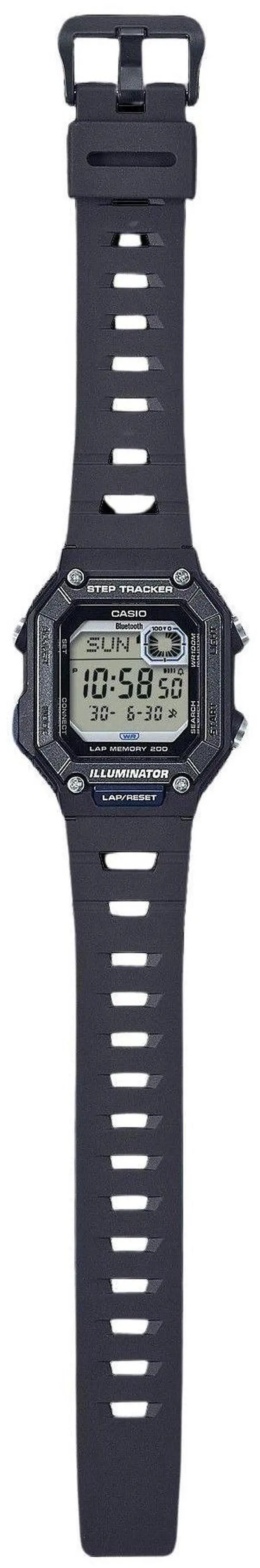 Alt view image 2 of 3 - Casio Standard Digital Step Tracker Sports Quartz 100M Men's Watch WS-B1000-1AV