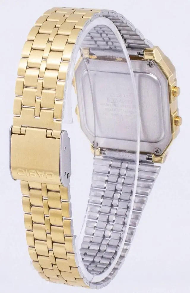 Alt view image 4 of 4 - Casio Digital Stainless Steel World Time A500WGA-1DF A500WGA-1 Men's Watch