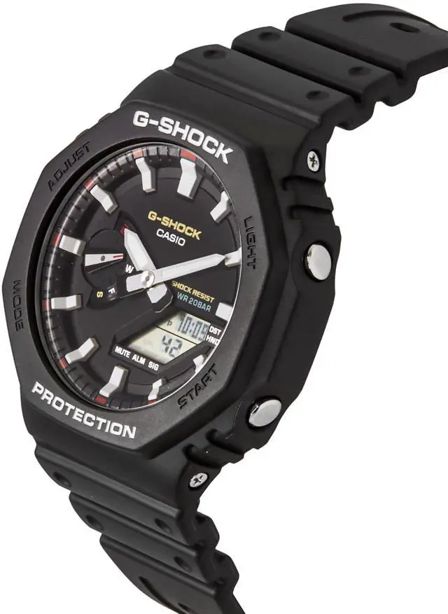 Alt view image 4 of 5 - Casio G-Shock Black Dial Quartz Sports 200M Men's Watch GA-2100RL-1A