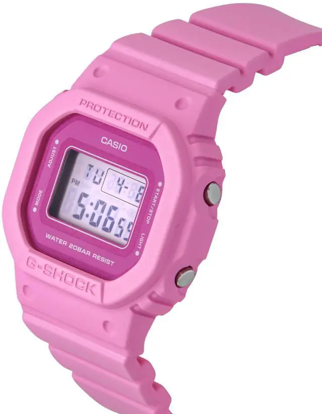 Alt view image 3 of 7 - Casio G-Shock Pink Dial Quartz Sports 200M Women's Watch GMA-S140PP-4A