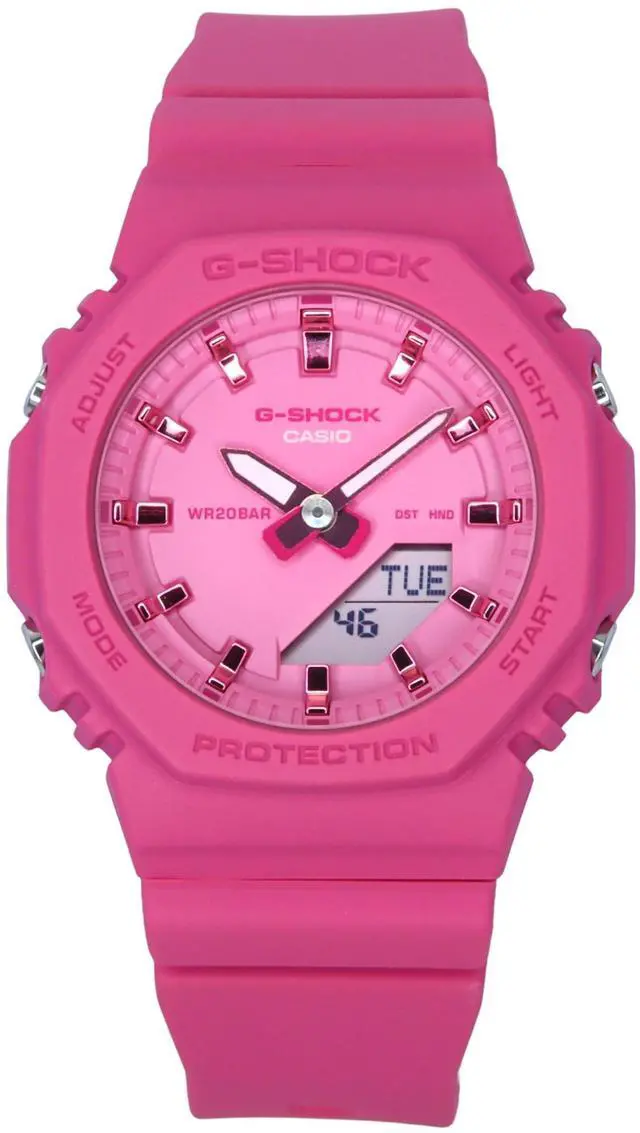 Alt view image 6 of 7 - Casio G-Shock Pink Dial Quartz Sports 200M Women's Watch GMA-P2100PP-4A