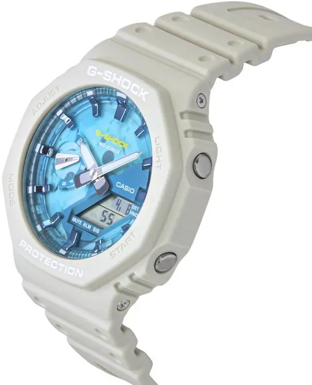 Alt view image 4 of 5 - Casio G-Shock Blue Dial Quartz Sports 200M Men's Watch GA-2100AS-5A