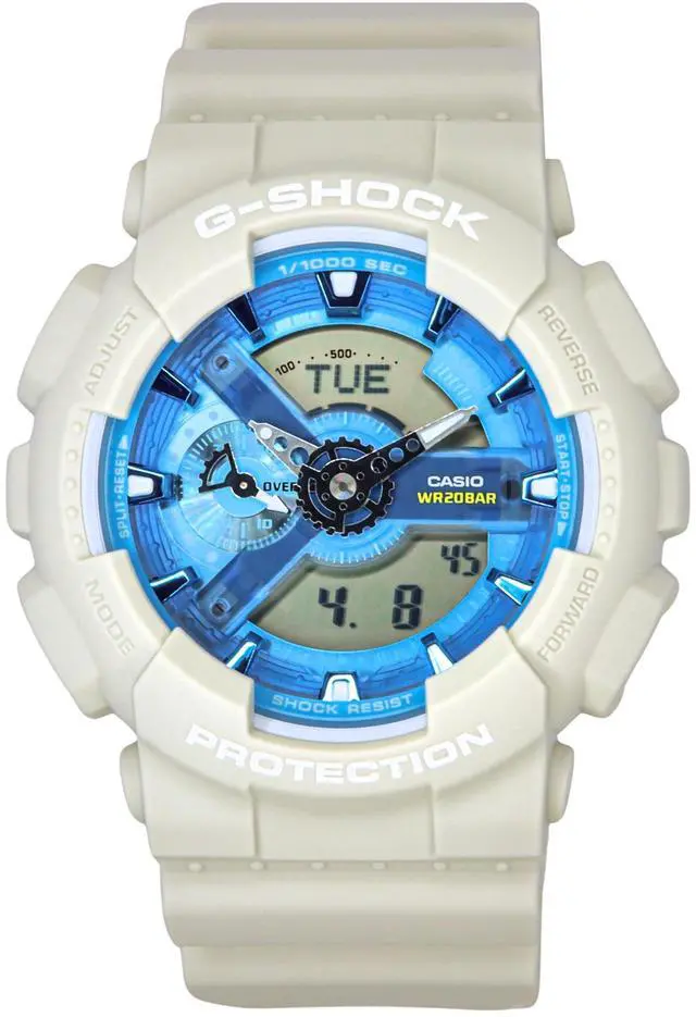 Main image of Casio G-Shock Blue Dial Quartz Sports 200M Men's Watch GA-110AS-5A