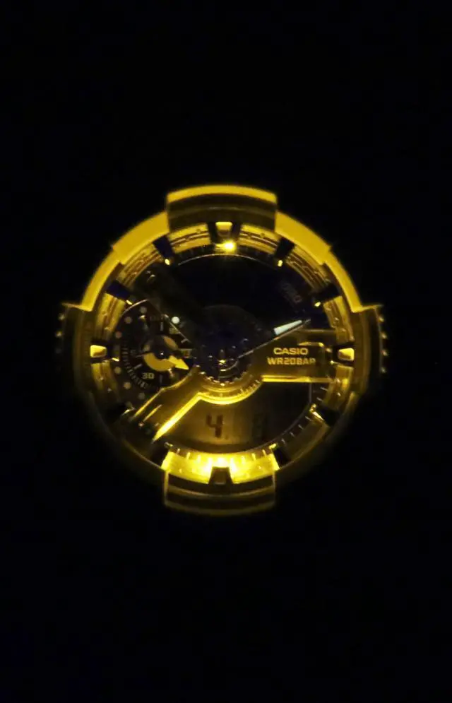 Alt view image 3 of 5 - Casio G-Shock Blue Dial Quartz Sports 200M Men's Watch GA-110AS-5A