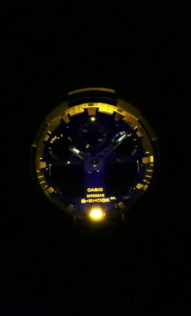 Alt view image 3 of 5 - Casio G-Shock Analog Digital Blue Dial Quartz Sports Men's Watch GA-100FL-1A