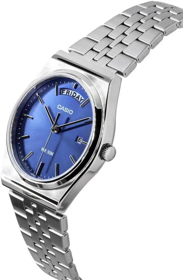Alt view image 2 of 3 - Casio Standard Analog Stainless Steel Blue Dial Quartz MTP-B146D-2AV Men's Watch