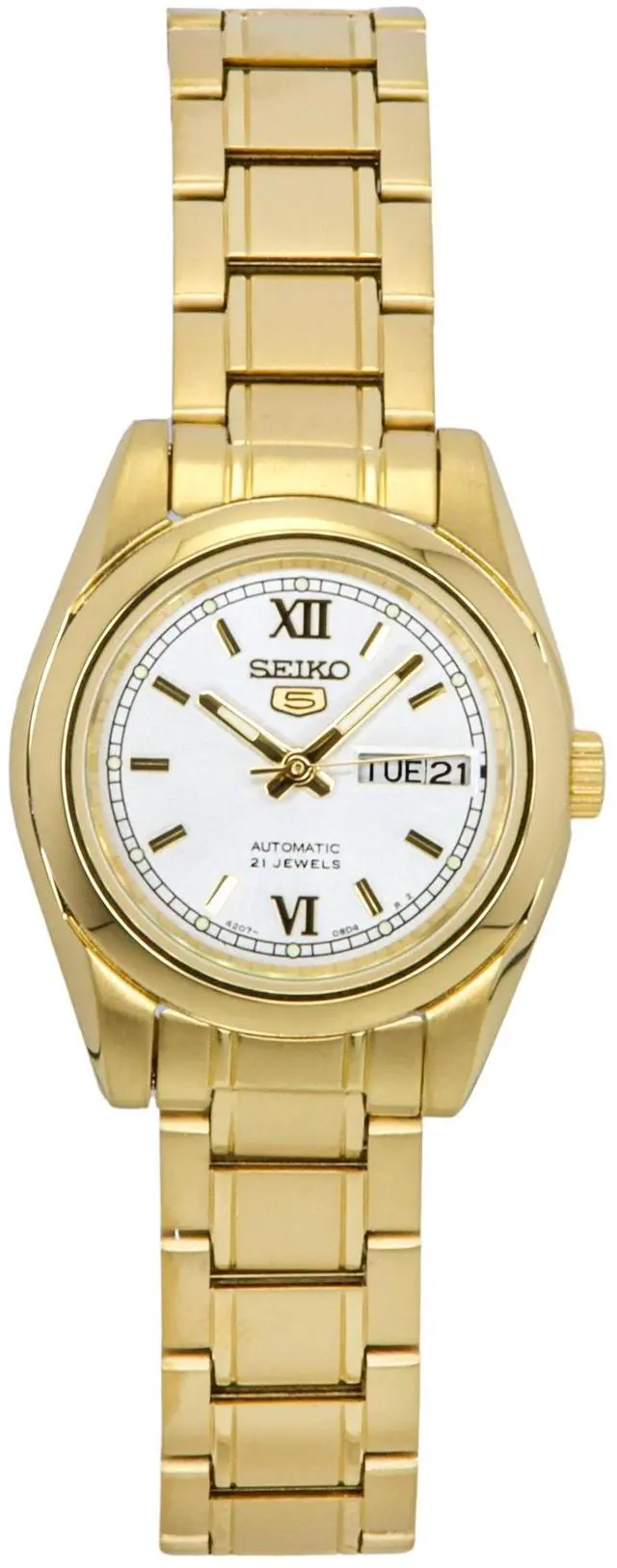 Main image of Seiko 5 White Dial Automatic Casual 100M Women's Watch SYMK30K1