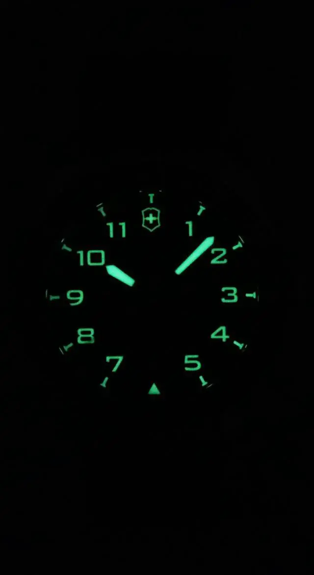 Alt view image 2 of 4 - Victorinox Swiss Army Leather Strap Black Dial Automatic 242044 100M Men's Watch
