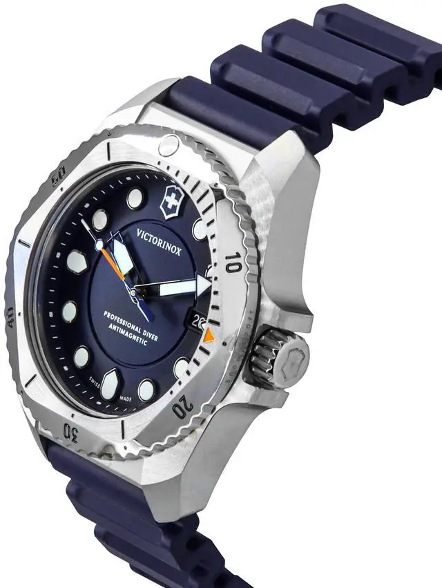 Alt view image 3 of 4 - Victorinox Dive Pro Blue Dial Quartz Diver's 300M Men's Watch 241991