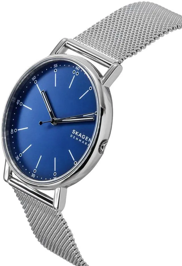 Alt view image 3 of 4 - Skagen Signatur Stainless Steel Blue Dial Quartz SKW6904 Men's Watch