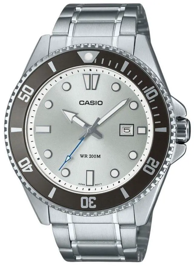 Main image of Casio Standard Silver Dial Quartz Sports 200M Men's Watch MDV-107D-7AV