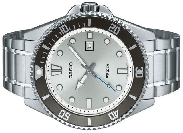 Alt view image 3 of 3 - Casio Standard Silver Dial Quartz Sports 200M Men's Watch MDV-107D-7AV