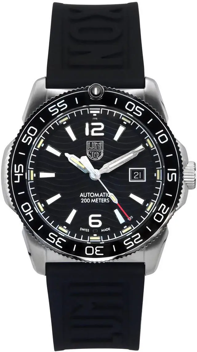 Alt view image 5 of 7 - Luminox Pacific Diver Rubber Strap Black Dial Automatic XS.3101 200M Men's Watch