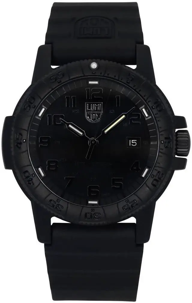 Alt view image 6 of 9 - Luminox Leatherback Sea Turtle Giant XS.0321.BO.L Black 44mm Quartz Men's Watch