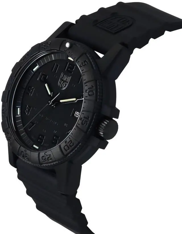Alt view image 8 of 9 - Luminox Leatherback Sea Turtle Giant XS.0321.BO.L Black 44mm Quartz Men's Watch