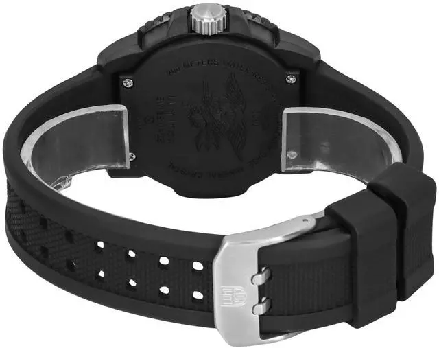 Alt view image 3 of 3 - Luminox Original NAVY Seal Black Dial Quartz 200M Men's Watch XS.3051.F