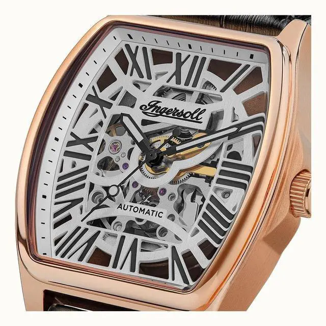 Alt view image 3 of 6 - Ingersoll California Cool Grey Skeleton Dial Casual Automatic Men's Watch I14201