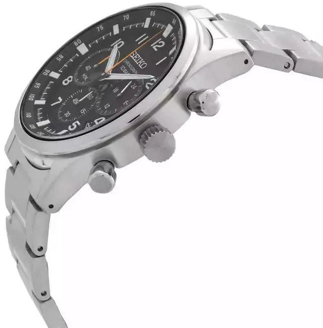 Alt view image 2 of 3 - Seiko Discover More Black Dial Quartz 100M Men's Watch SSB447P1