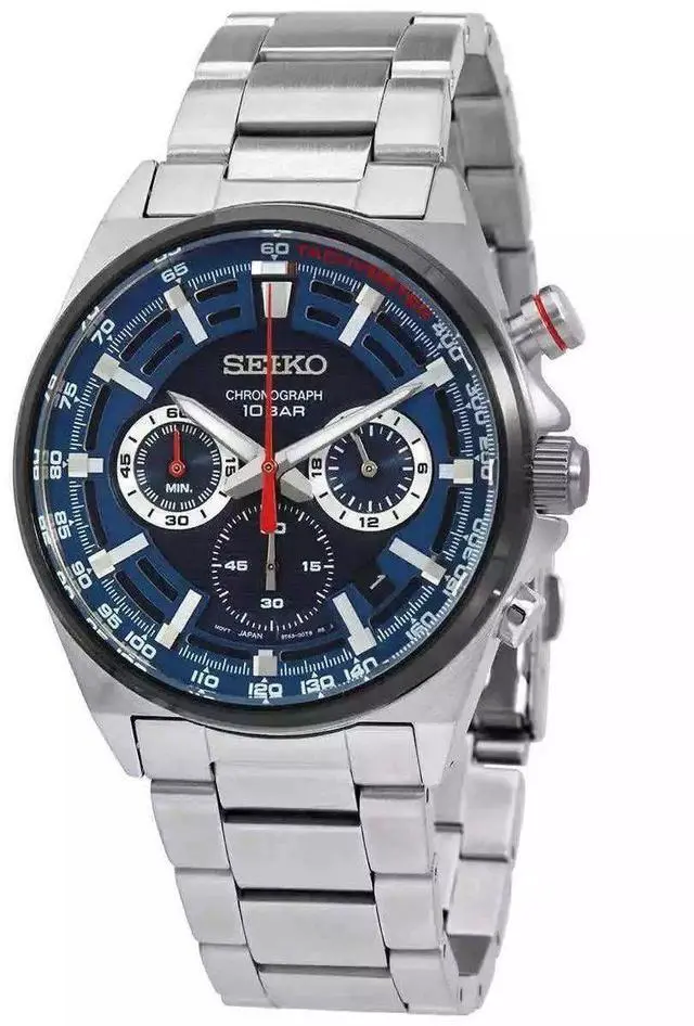 Main image of Seiko Conceptual Chronograph Blue Dial Quartz 100M Men's Watch SSB407P1