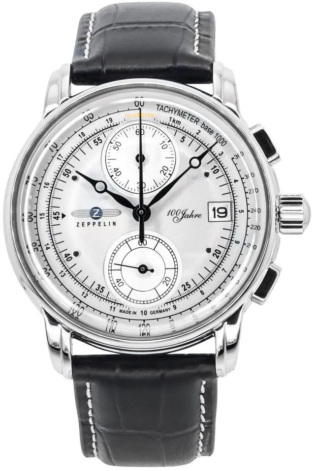Main image of Zeppelin 100 Jahre Chronograph Silver Dial Quartz Men's Watch 86701