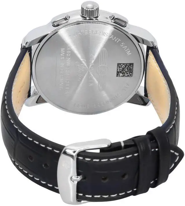 Alt view image 3 of 3 - Zeppelin 100 Jahre Chronograph Silver Dial Quartz Men's Watch 86701