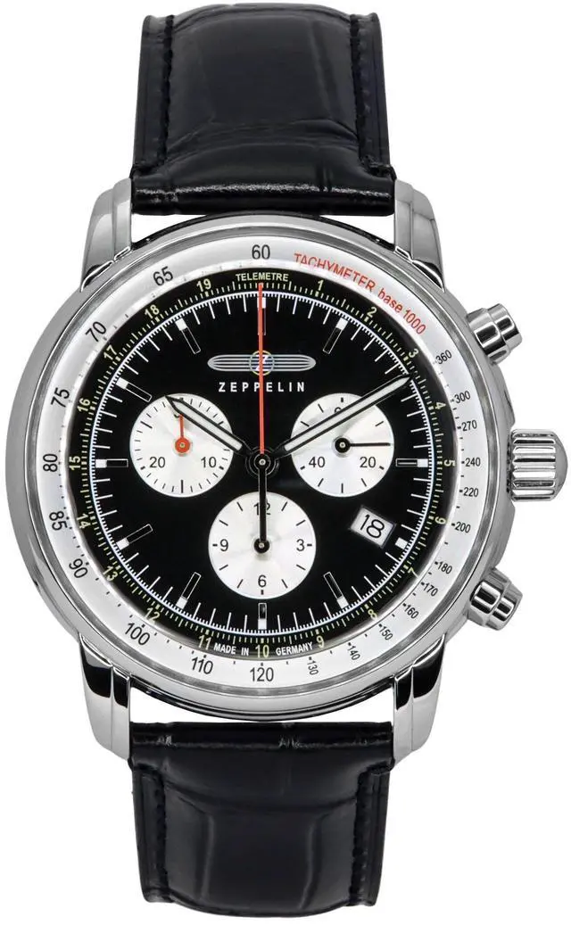 Main image of Zeppelin LZ 14 Marine Chronograph Black Dial Quartz Men's Watch 88882