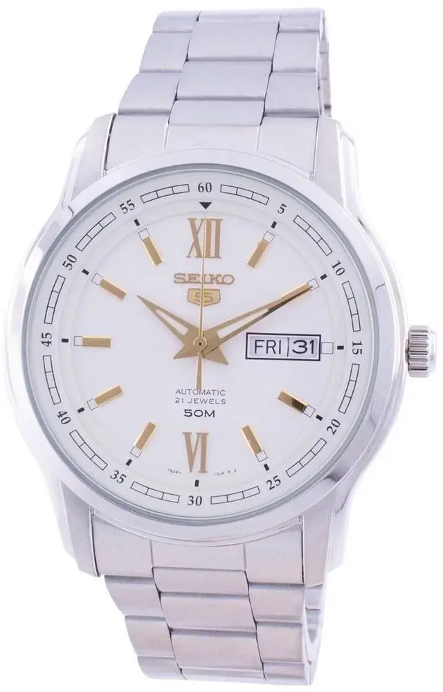 Main image of Seiko 5 Automatic White Dial SNKP15 SNKP15K1 SNKP15K Men's Watch