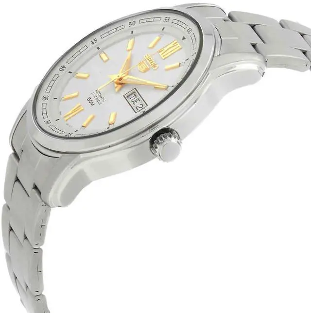 Alt view image 3 of 4 - Seiko 5 Automatic White Dial SNKP15 SNKP15K1 SNKP15K Men's Watch