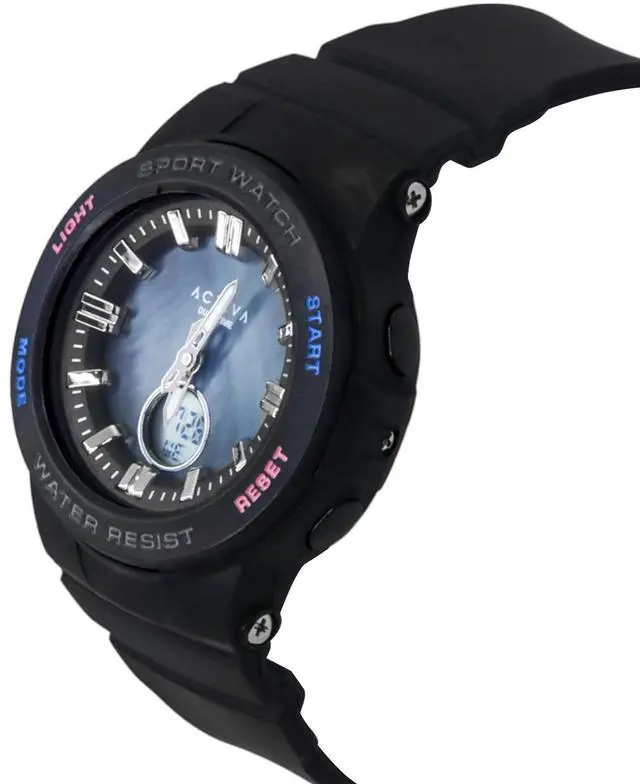 Alt view image 4 of 5 - Invicta Activa Blue Mother of Pearl Dial Quartz Sports Unisex Watch ACW2125-001