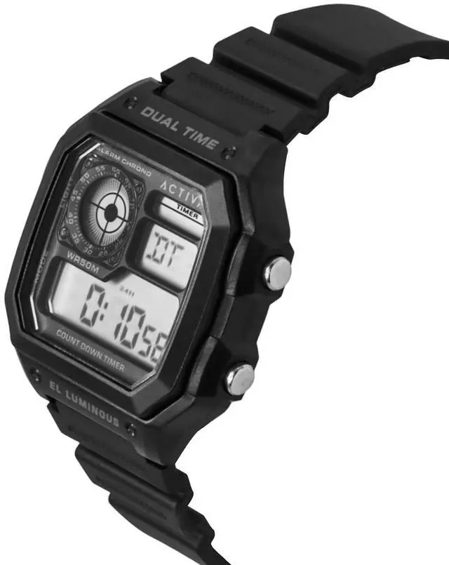 Alt view image 3 of 4 - Invicta Activa Black Dial Quartz Sports Men's Watch ACW1299-001