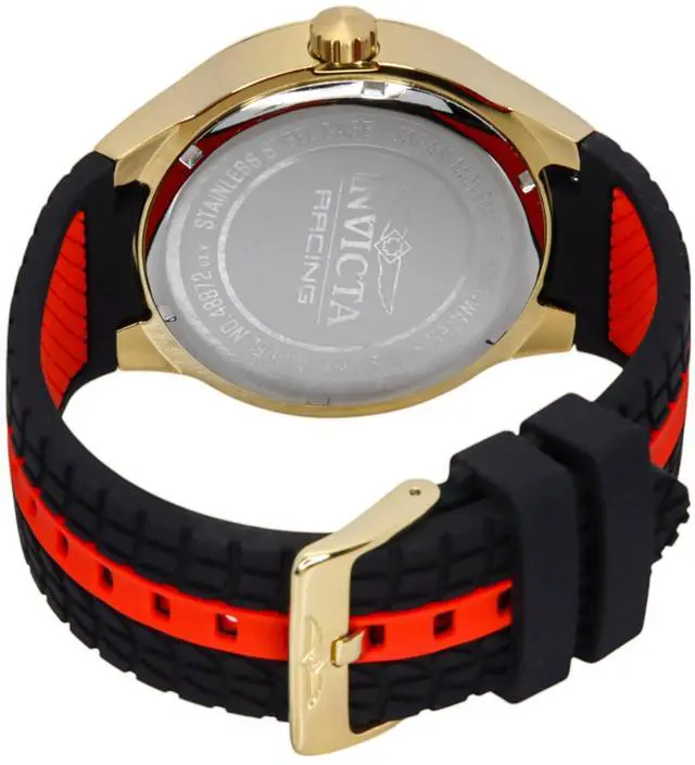 Alt view image 4 of 4 - Invicta Racing Silicone Strap Black Dial Quartz 48872 Men's Watch