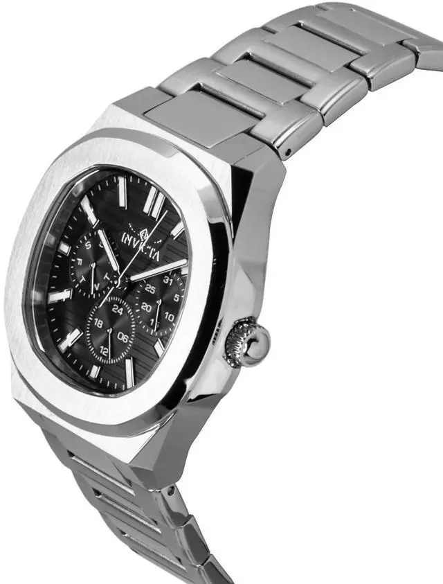 Alt view image 3 of 4 - Invicta Speedway Stainless Steel Black Dial Quartz 48325 Men's Watch