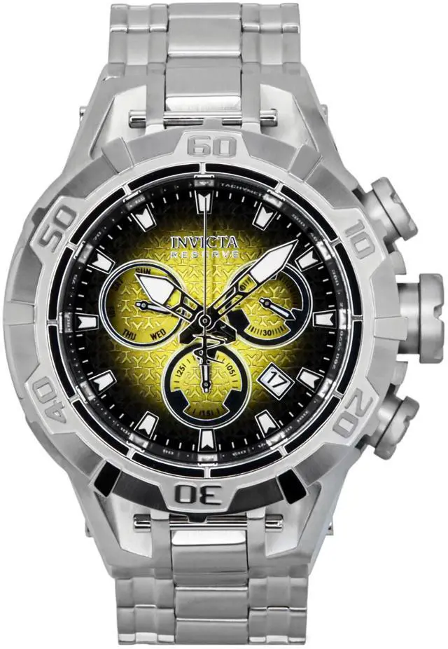 Main image of Invicta Reserve Chronograph Yellow and Black Dial Quartz 100M Men's Watch 47848