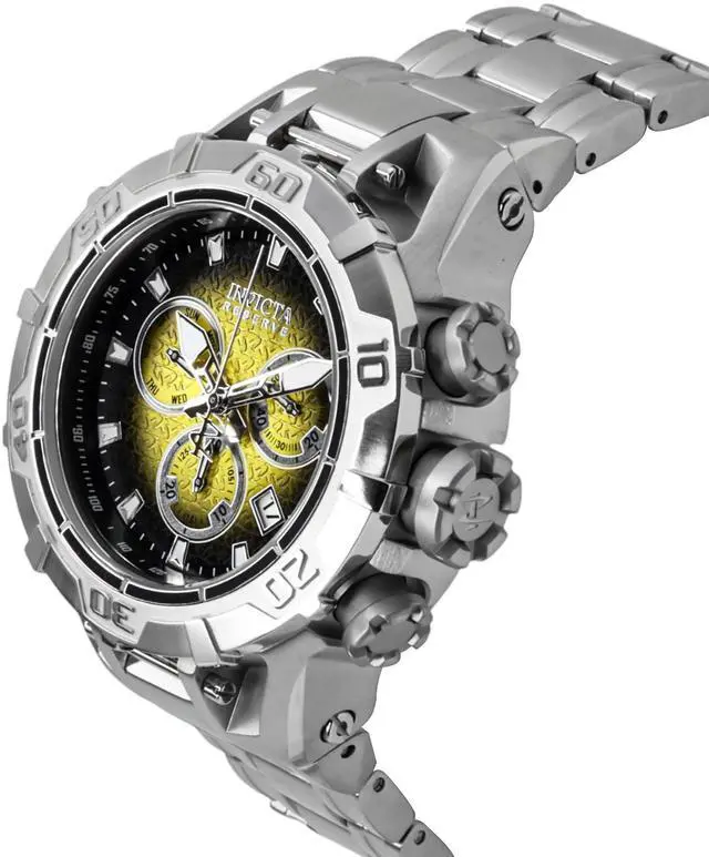 Alt view image 3 of 4 - Invicta Reserve Chronograph Yellow and Black Dial Quartz 100M Men's Watch 47848