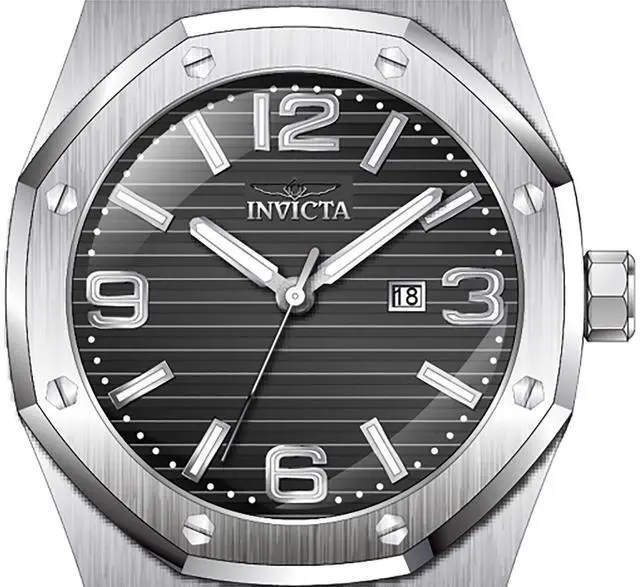 Alt view image 2 of 3 - Invicta Huracan Silicone Strap Black Dial Quartz 45772 100M Men's Watch