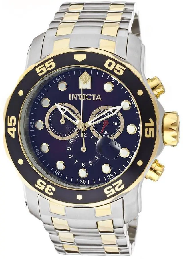 Alt view image 19 of 19 - Invicta  Pro Diver 0077  Stainless Steel Chronograph  Watch