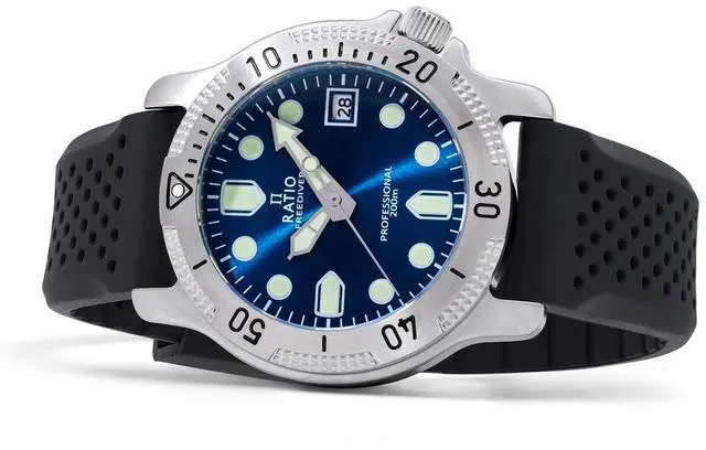 Alt view image 3 of 7 - Ratio FreeDiver Professional Quartz Diver's RTF023 200M Men's Watch