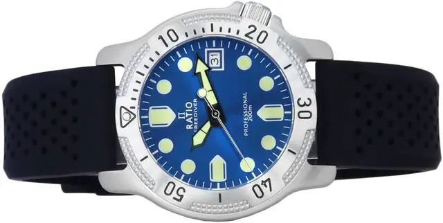 Alt view image 5 of 7 - Ratio FreeDiver Professional Quartz Diver's RTF023 200M Men's Watch
