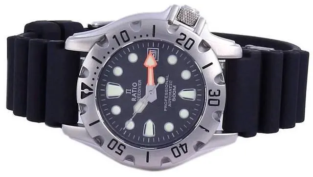 Alt view image 5 of 7 - Ratio FreeDiver Professional 500M Sapphire Automatic 32BJ202A-BLK Men's Watch