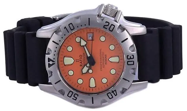 Alt view image 5 of 7 - Ratio FreeDiver Professional 500M Sapphire Automatic 32BJ202A-ORG Men's Watch