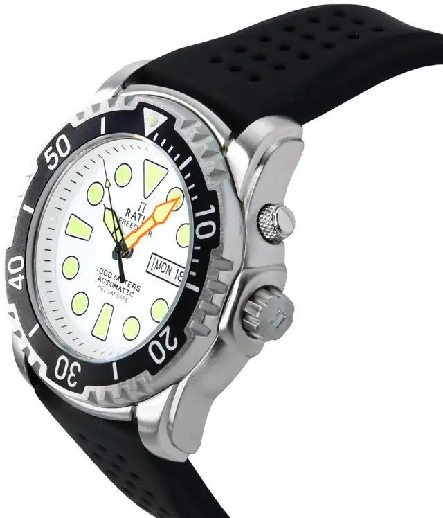 Alt view image 3 of 4 - Ratio FreeDiver Automatic White Dial Diver's Men's Watch 1068HA90-34VA-WHT-V02