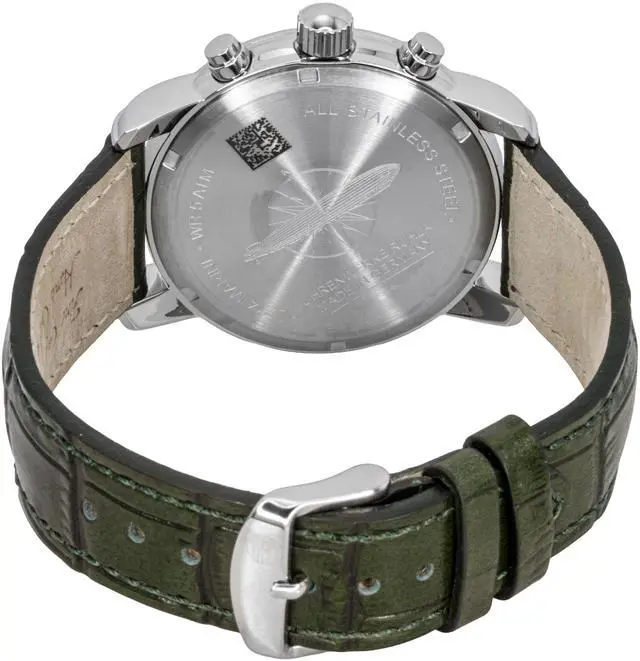 Alt view image 4 of 4 - Zeppelin LZ 14 Marine Chronograph Green Dial Quartz Men's Watch 88884
