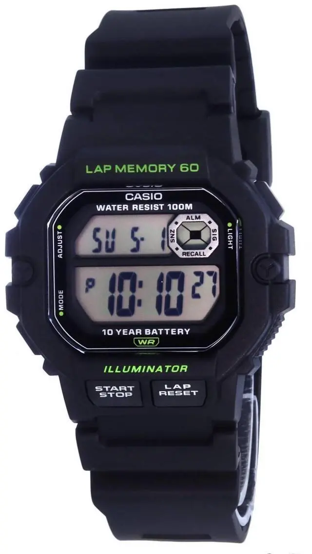 Alt view image 5 of 7 - Casio Sports Gear Digital Dial Quartz WS-1400H-1A WS1400H-1 100M Men's Watch