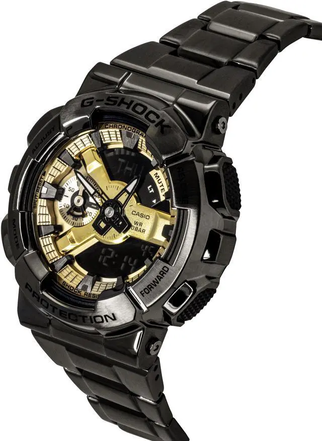 Alt view image 4 of 5 - Casio G-Shock Gold Dial Quartz Sports 200M Men's Watch GM-110BD-1A9
