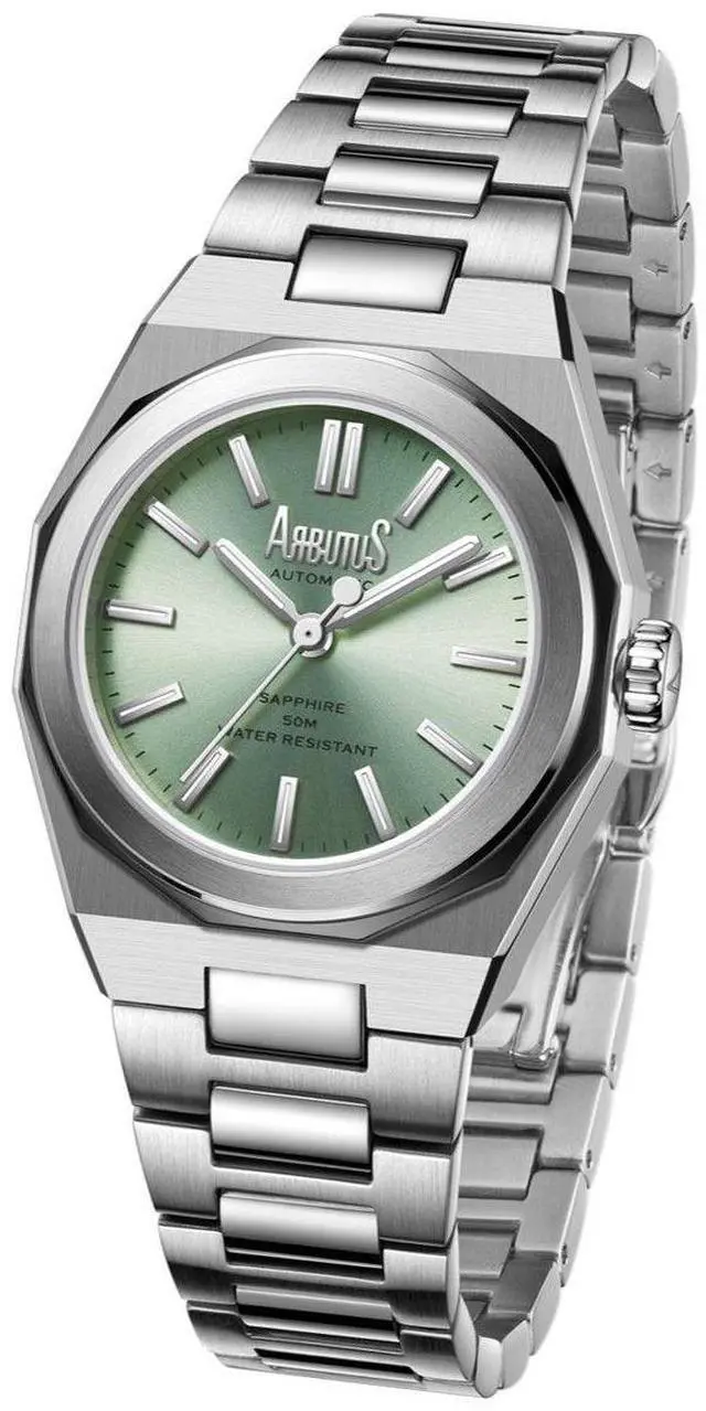 Main image of Arbutus SoHo Stainless Steel Green Dial Automatic AR2401SGS Women's Watch