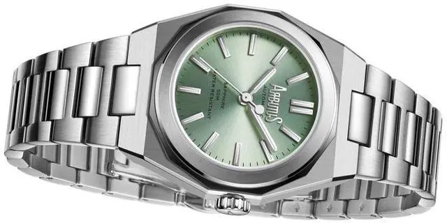 Alt view image 3 of 3 - Arbutus SoHo Stainless Steel Green Dial Automatic AR2401SGS Women's Watch