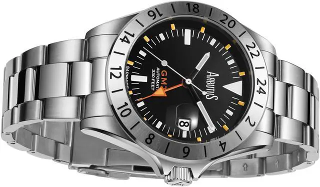 Alt view image 3 of 3 - Arbutus Limited Edition Black Dial Automatic Sports 100M Men's Watch AR9922SBS