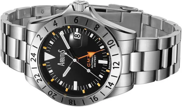 Alt view image 2 of 3 - Arbutus Limited Edition Black Dial Automatic Sports 100M Men's Watch AR9922SBS