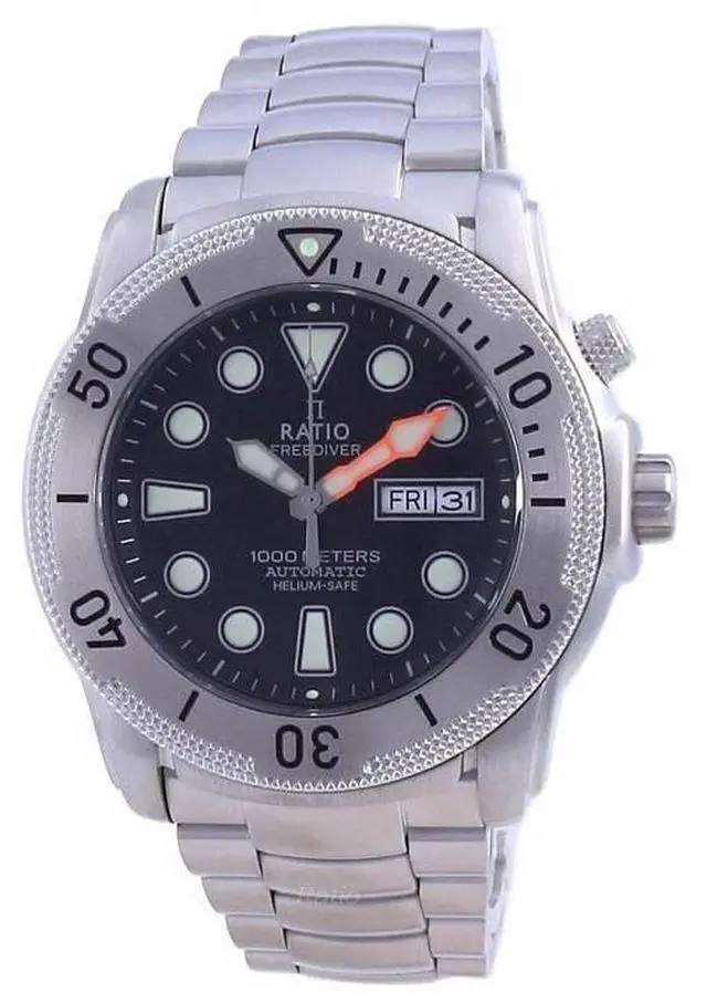 Main image of Ratio Free Diver Helium-Safe Automatic 1068MD96-34VA-BLK 1000M Men's Watch